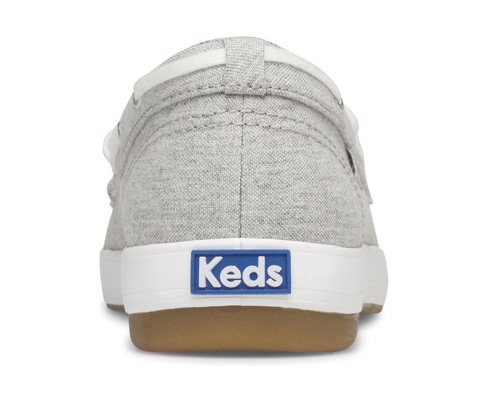 Slip Ons Keds Mujer Grises - Charter Chambray - 1205-TXNCO